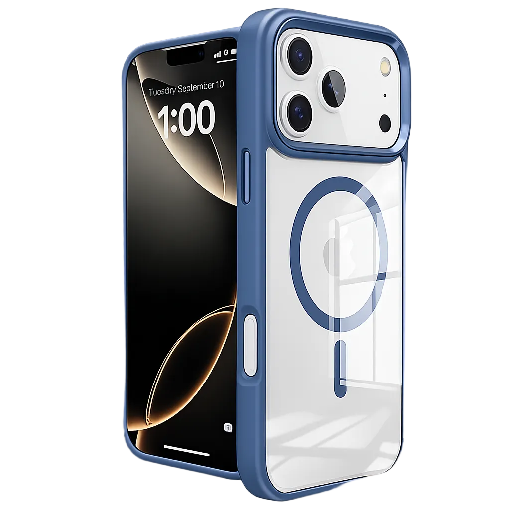 Midnight Blue iPhone 17 Pro Max Case, MagSafe Phone Case, Protective Phone Cover, Shockproof Mobile Case