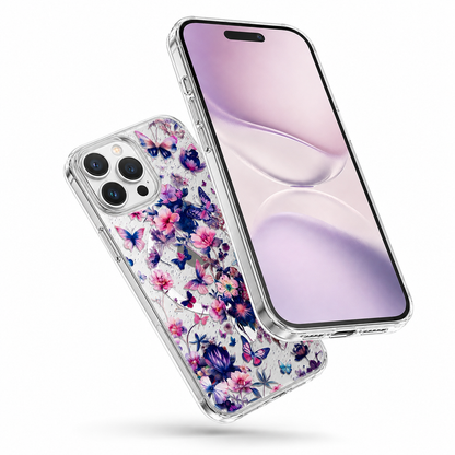 Slim MagSafe compatible floral iPhone 12 and 12 Pro case