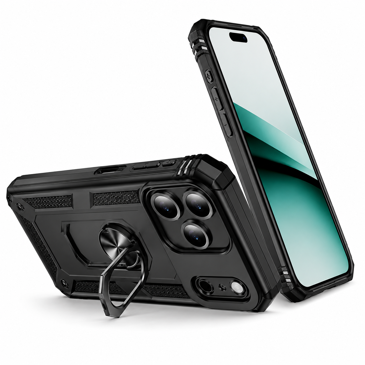 MagSafe Compatible Black Phone Case for Apple iPhone 17 Pro Max featuring Impact Resistant Protective Cover and Wireless Charging Support