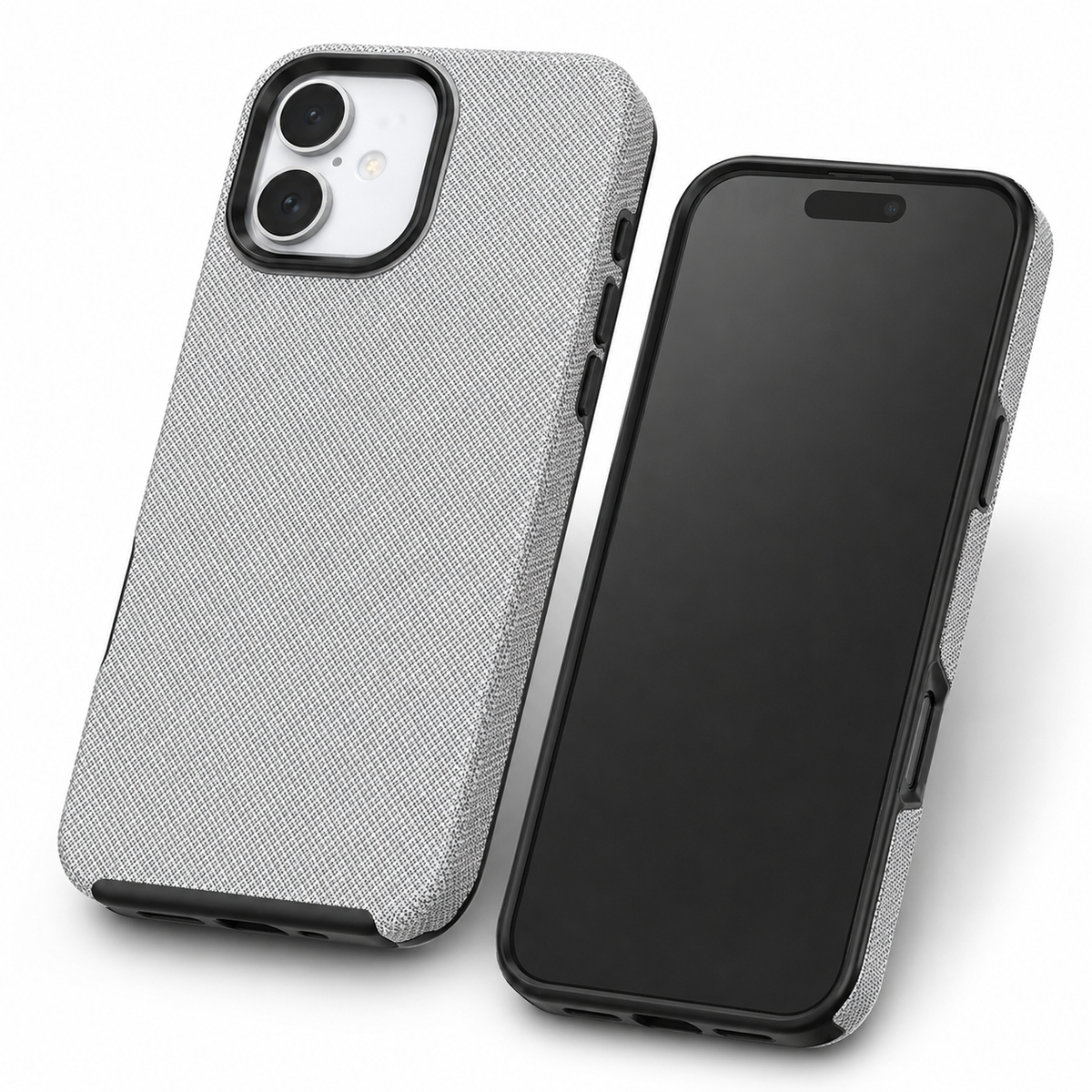 Slim MagSafe-compatible grey protective case for iPhone 16