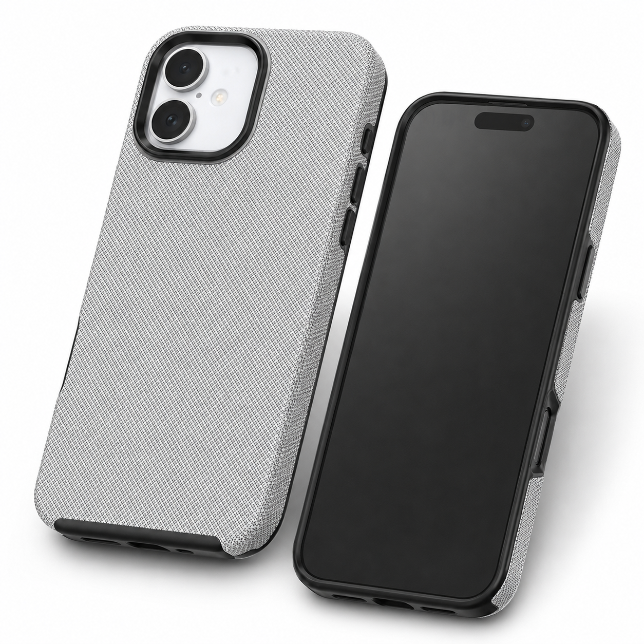 Slim MagSafe-compatible grey protective case for iPhone 16