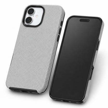 Slim MagSafe-compatible grey protective case for iPhone 16