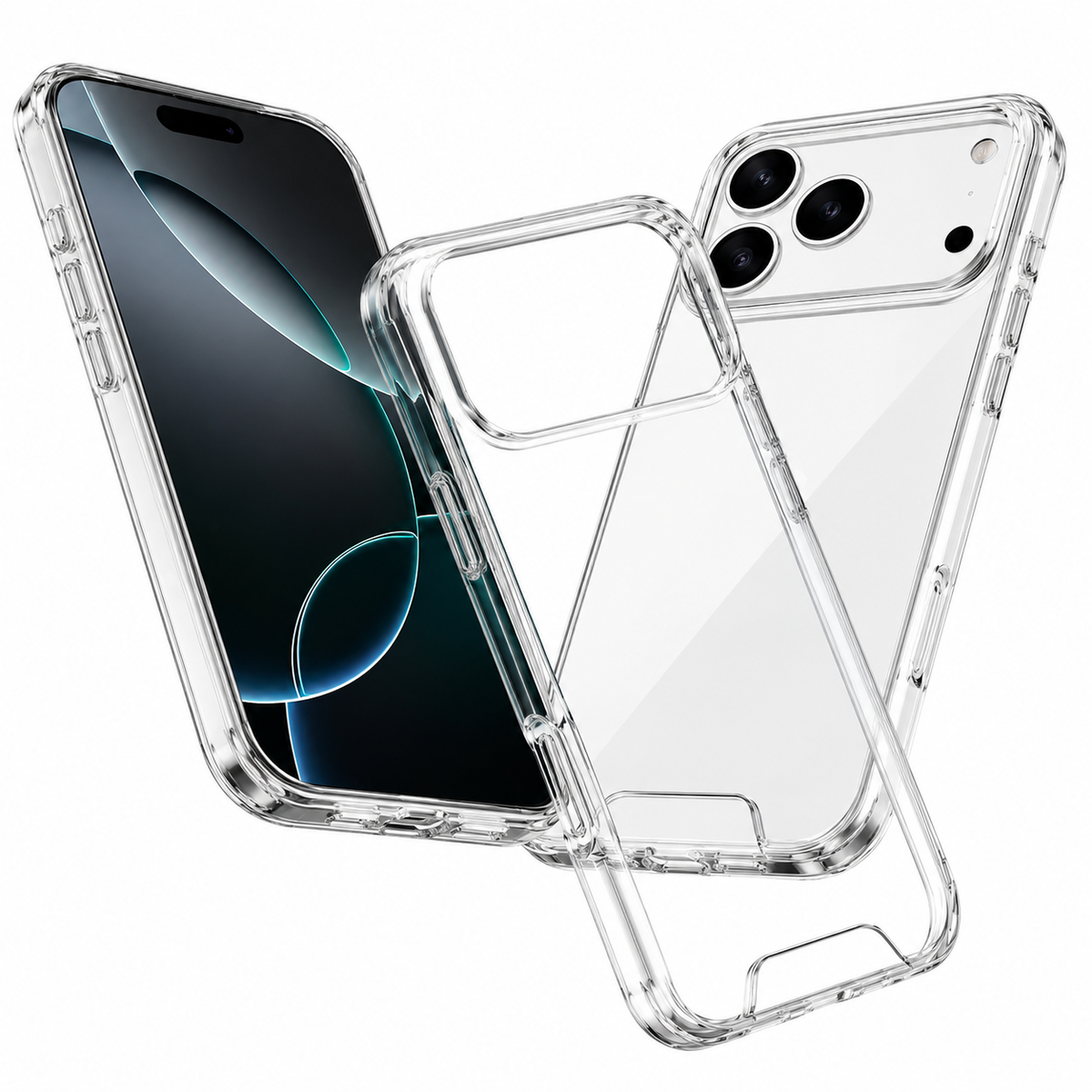 Transparent iPhone 17 Pro Max Phone Case – MagSafe Compatible Clear Mobile Cover with Drop Protection