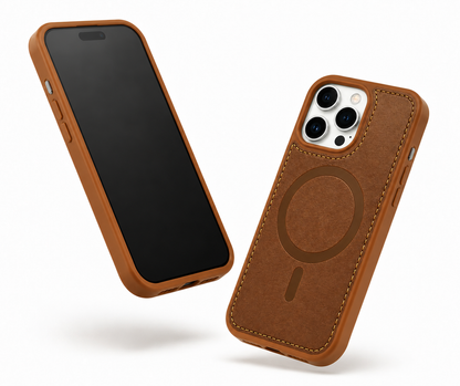 Slim MagSafe compatible brown iPhone 12 Pro case