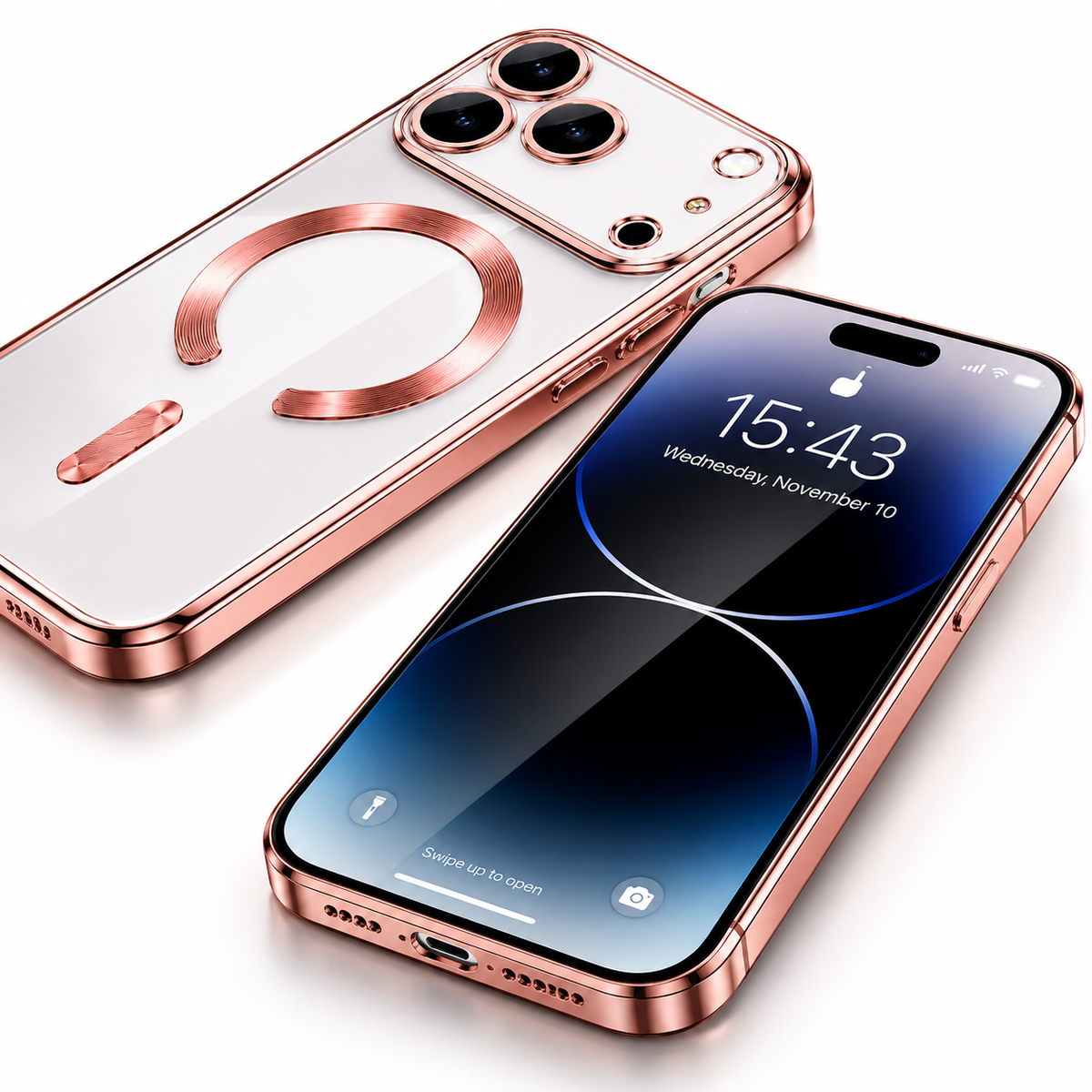 Premium Rose Gold Electro Matt iPhone 18 Pro Max  Protective Mobile Cover