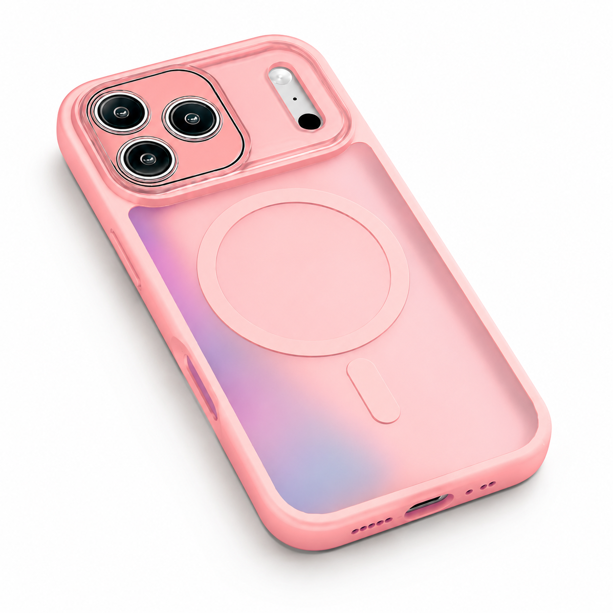 Rubberized Matte iPhone Case, Wireless Charging Compatible Case, Protective Smartphone Case.