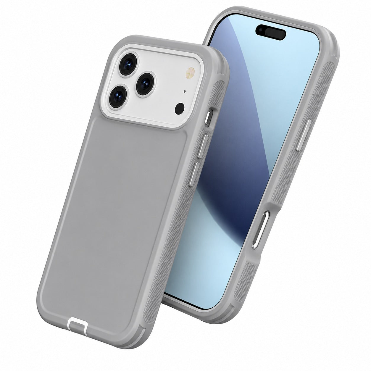 Apple iPhone 17 Pro Max Grey Protective Phone Case, Military Grade Mobile Cover, Impact Resistant Case