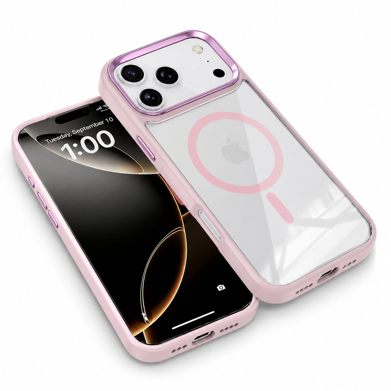 Apple iPhone 17 Pro Max Cover, Rose Gold Protective Case, Magnetic Phone Case, Drop Protection Phone Cover