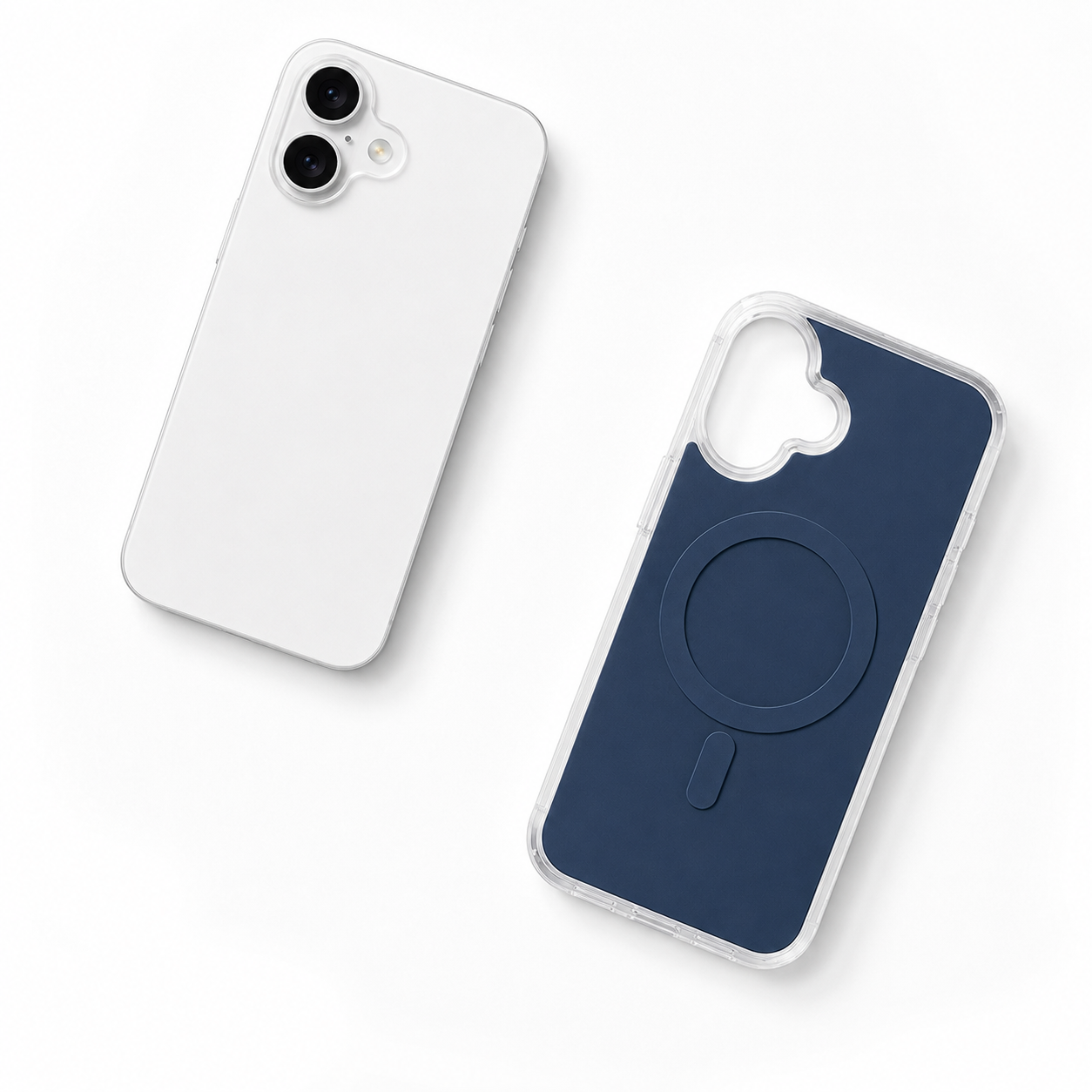 Blue iPhone 17 Protective Phone Case with MagSafe Wireless Charging