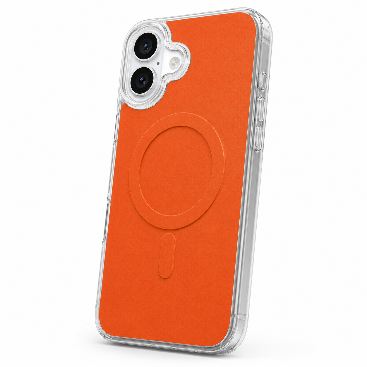 Orange iPhone 17 Protective Phone Case with MagSafe Wireless Charging