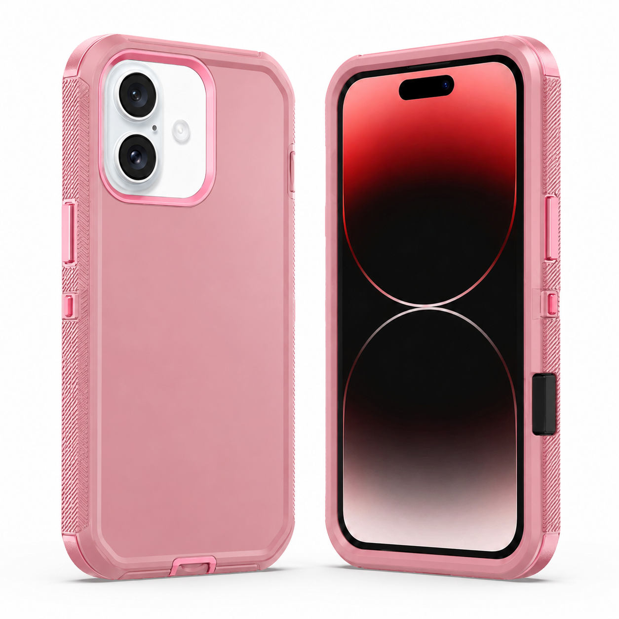 MagSafe-compatible rose gold protective case for iPhone 17