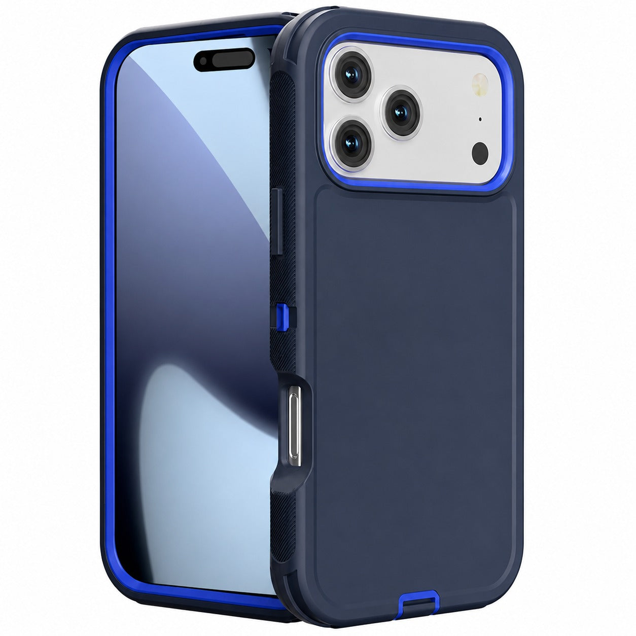 Apple iPhone 17 Pro Max Navy Triple Protection Case shockproof MagSafe Phone Case with military-grade protection