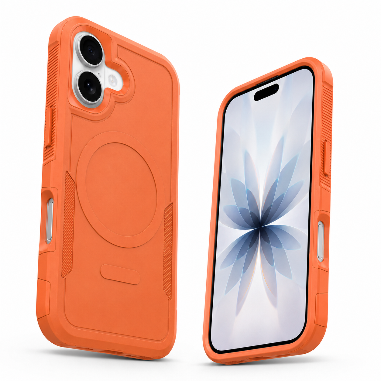 Apple iPhone 17 Orange Phone Cover, MagSafe Compatible Case, Rugged Smartphone Case
