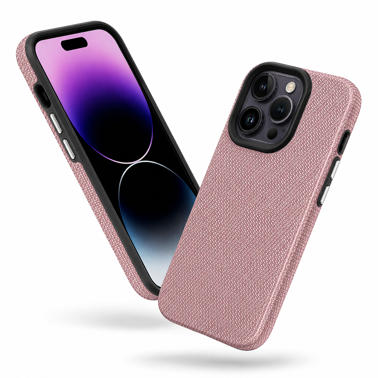 Slim rose gold anti-slip iPhone 12 and 12 Pro protective case