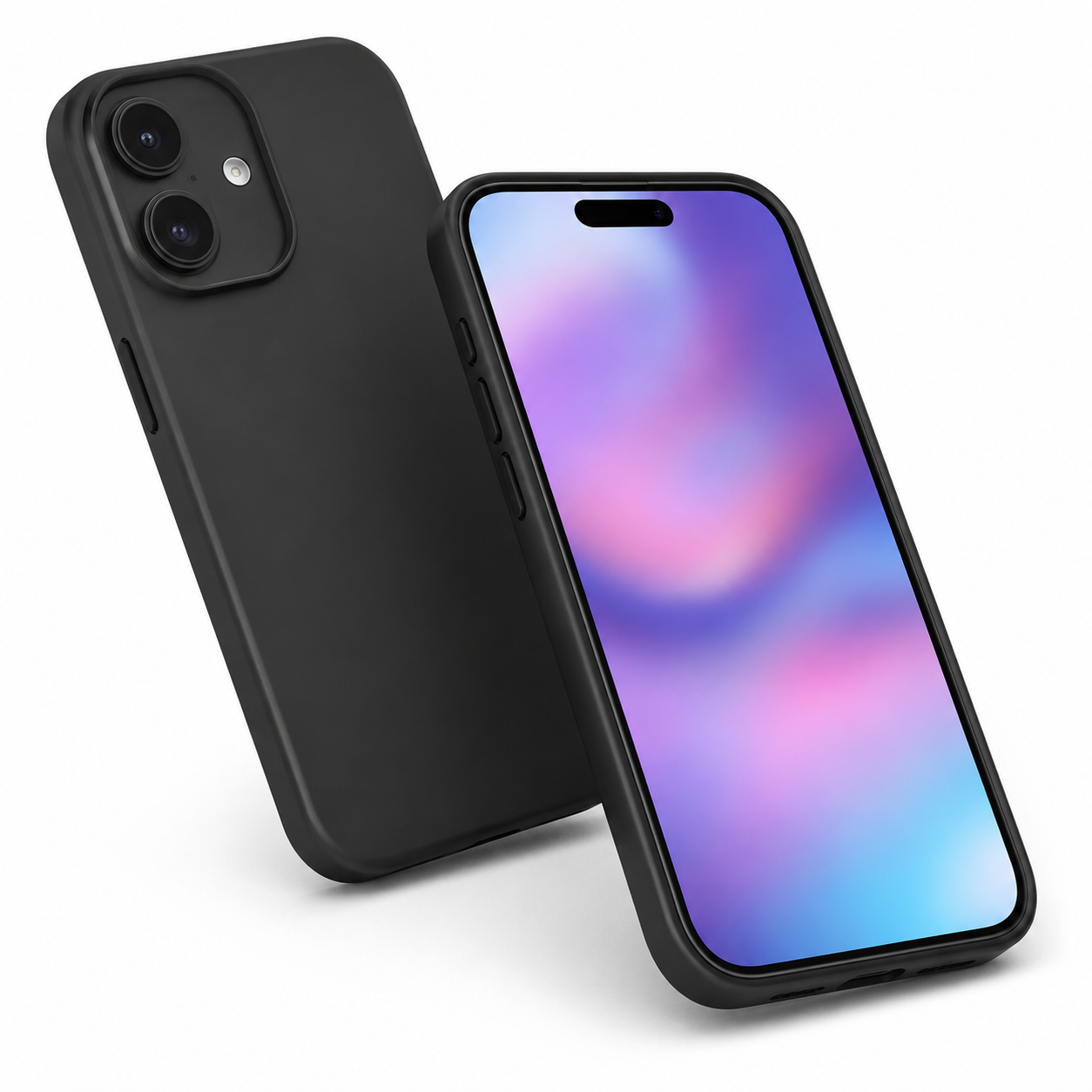 Shockproof black TPU phone cover for Apple iPhone 17