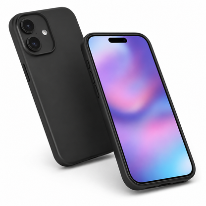 Shockproof black TPU phone cover for Apple iPhone 17