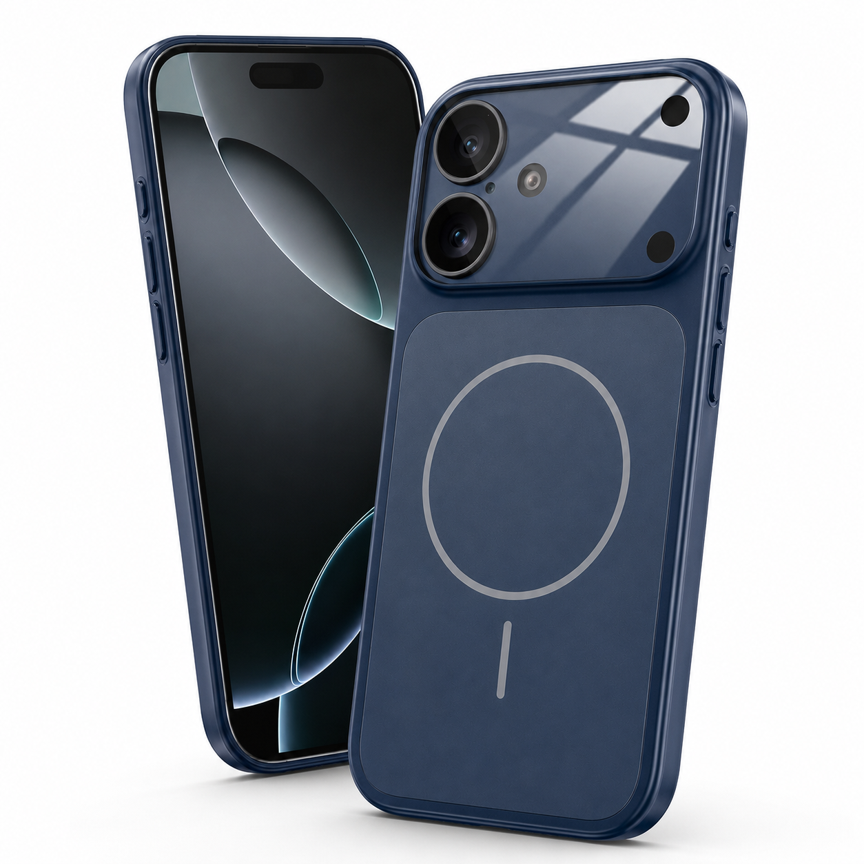 Slim Navy Smartphone Case for Apple iPhone 16 Anti-Scratch Protective Cover