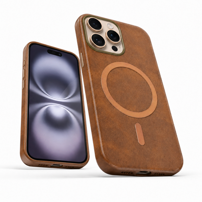 Brown MagSafe Plush shockproof case for Apple iPhone 12 Pro 6.1 inch
