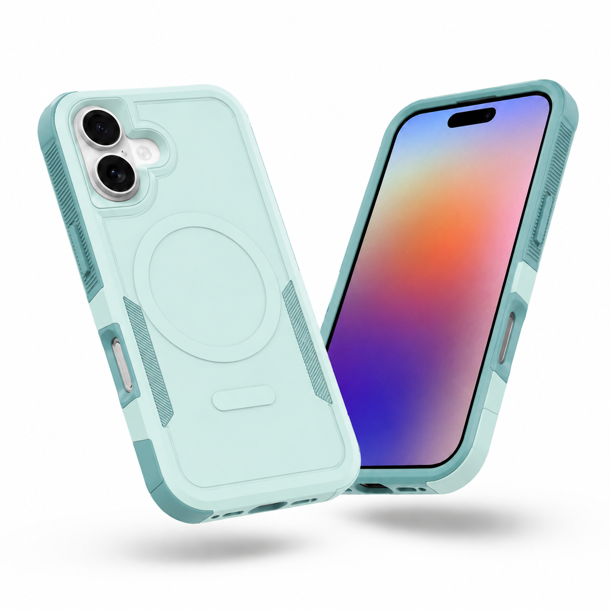 Designer Teal Mobile Cover, Anti-Slip Protective Case, Heavy Duty Smartphone Case