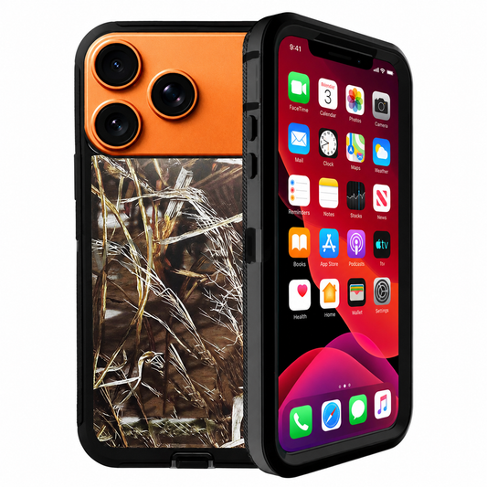 Black Camouflage Defender Case for Apple iPhone 17 Pro Max with Rugged Protective Phone Cover