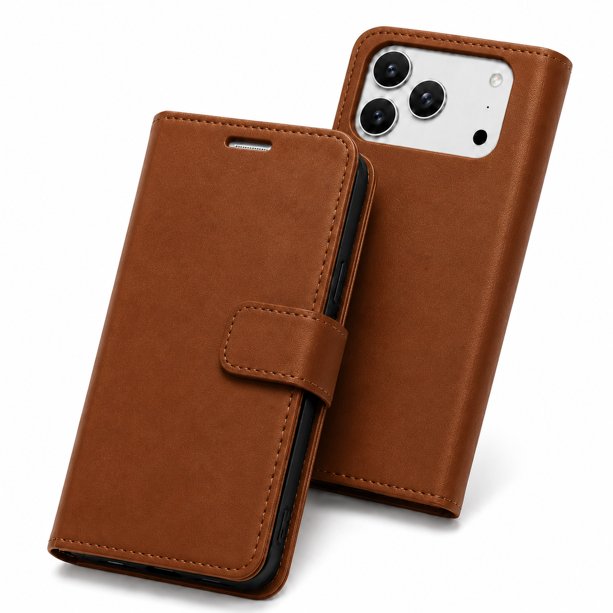 Goospery BlueMoon Diary Case Brown Wallet Cover for Apple iPhone 17 Pro Max with Card Holder
