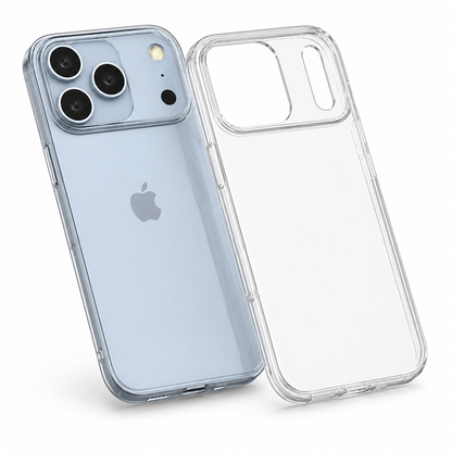 Crystal Clear Phone Case for Apple iPhone 17 Pro Max with Slim TPU Mobile Cover