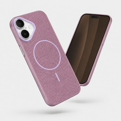 Luxury Purple iPhone 16 Phone Case | Shockproof TPU MagSafe Mobile Cover