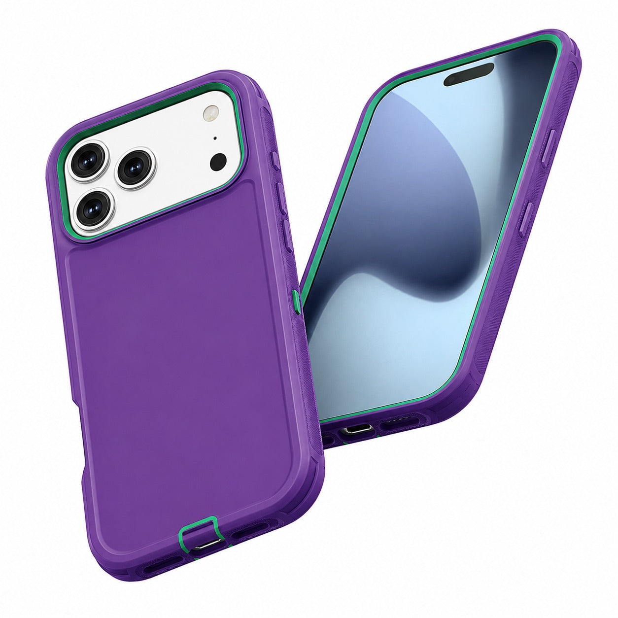 Apple iPhone 17 Pro Max Rugged Case, Drop Protection Phone Cover, Wireless Charging Compatible Case, Slim Protective Case