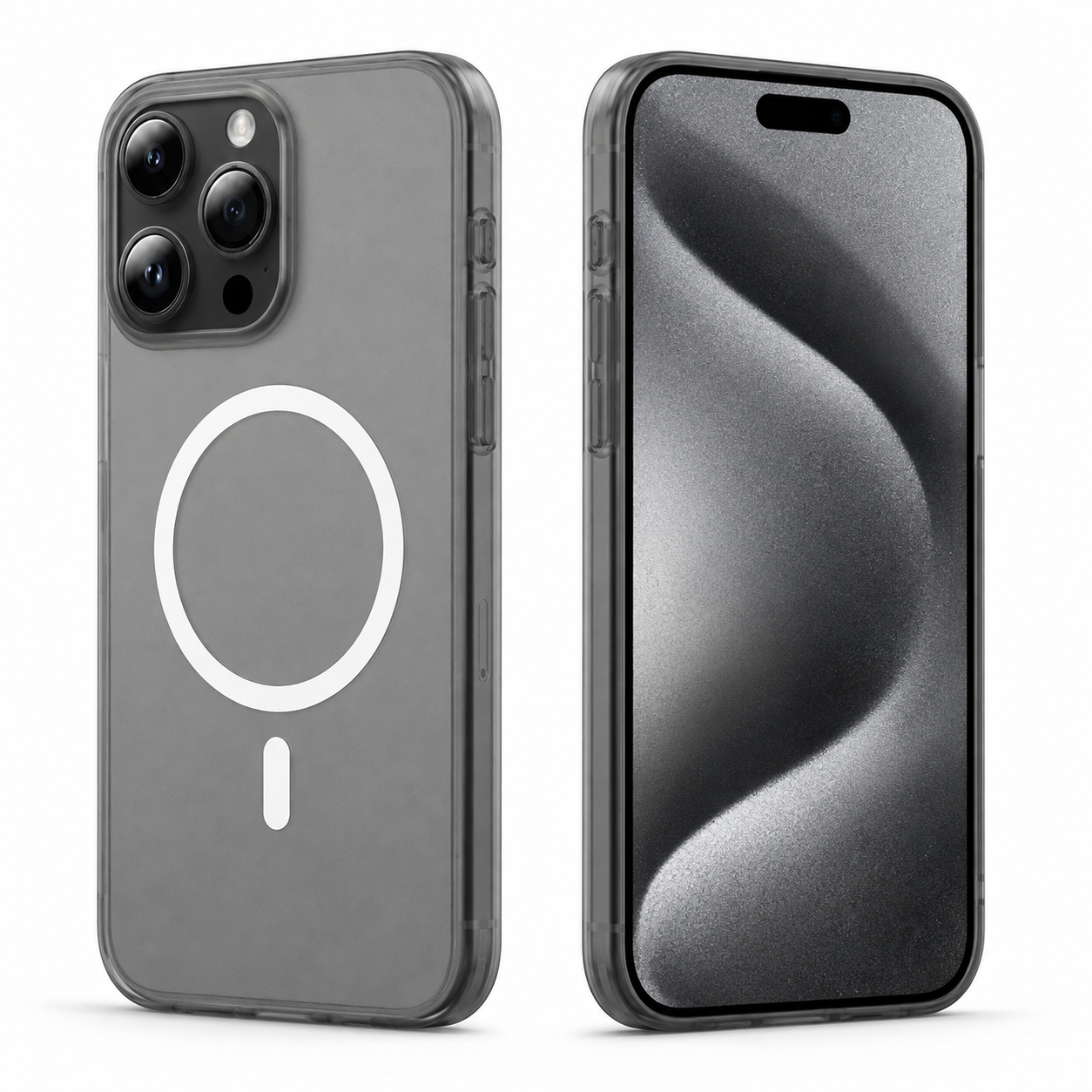Black frosted iPhone 12 MagSafe protective phone cover