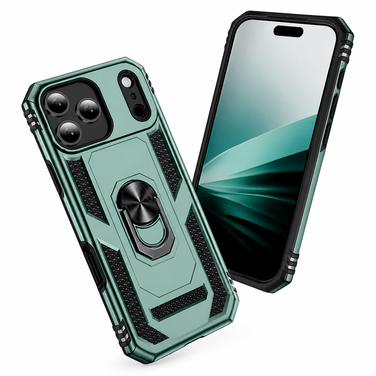 MagSafe Compatible Midnight Green Phone Case for Apple iPhone 18 Pro Max with Impact Resistant Protective Cover and Wireless Charging Support