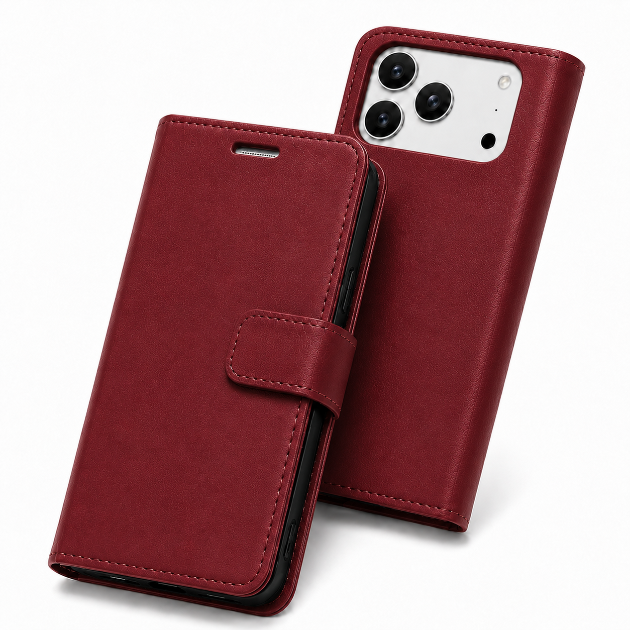 Goospery BlueMoon Diary Case Wine Wallet Cover for Apple iPhone 17 Pro Max with Card Holder