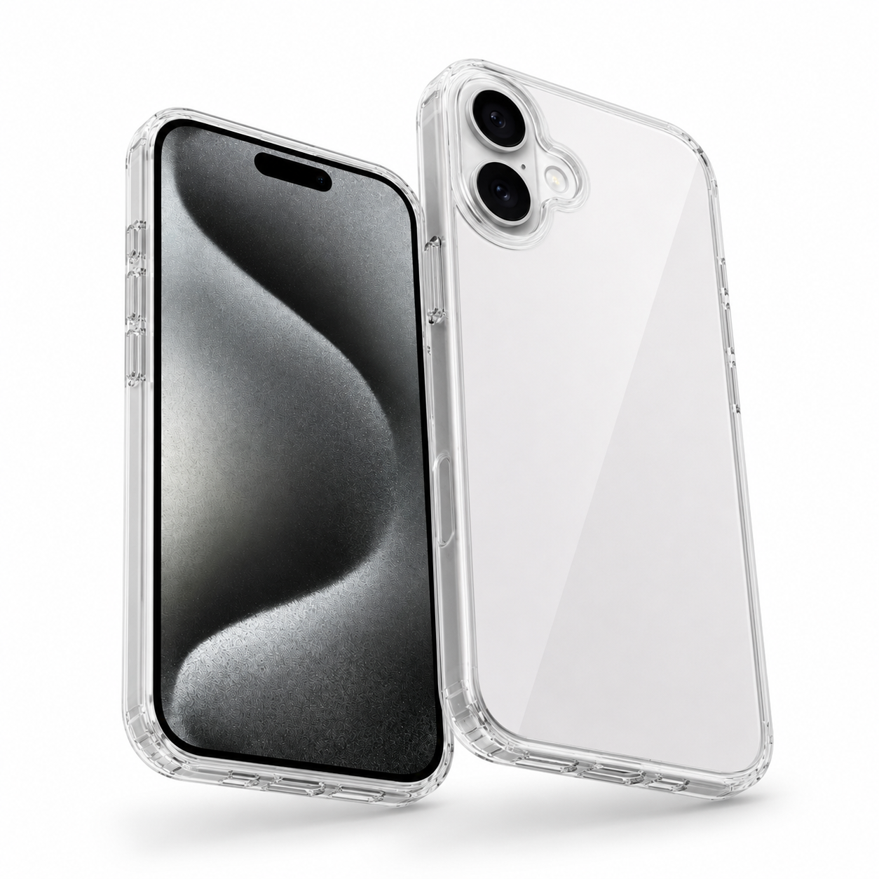 Lightweight anti-slip transparent mobile cover for iPhone 17