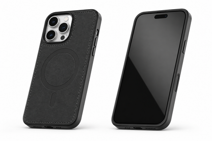Black iPhone 12 protective MagSafe phone cover