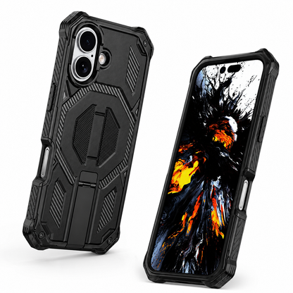 Apple iPhone 16 Black Protective Case, MagSafe Phone Cover, Rugged Phone Case, Drop Protection Case, Premium Mobile Cover