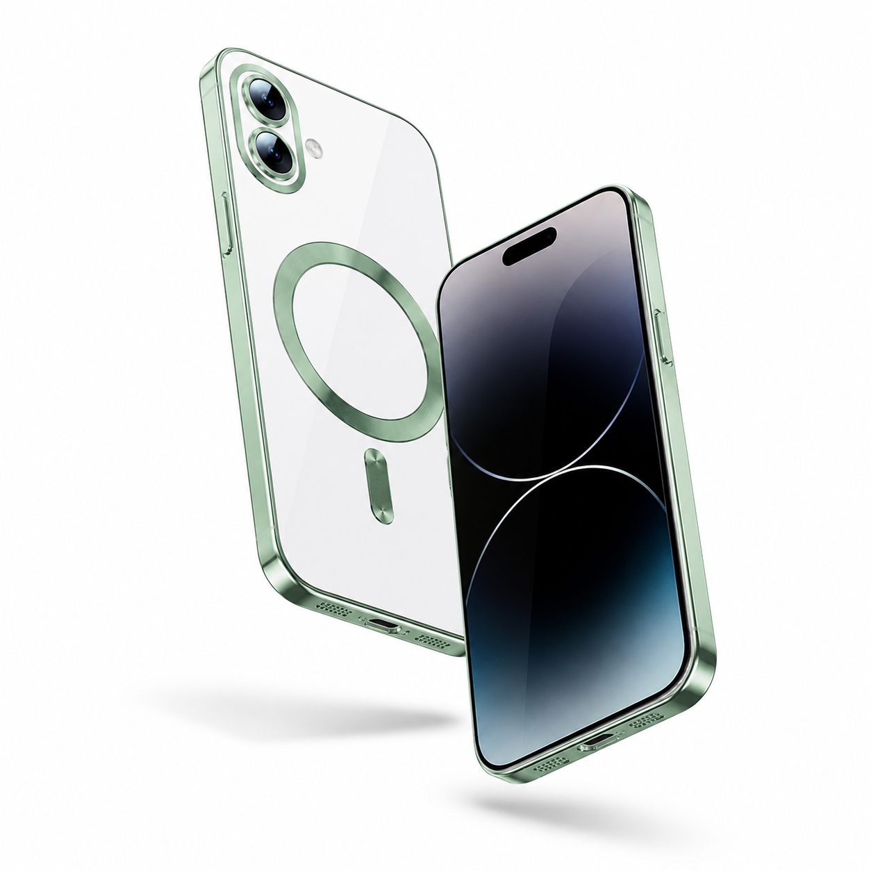 Premium Electro Matt MagSafe Case for iPhone 17 with scratch-resistant clear back and drop protection