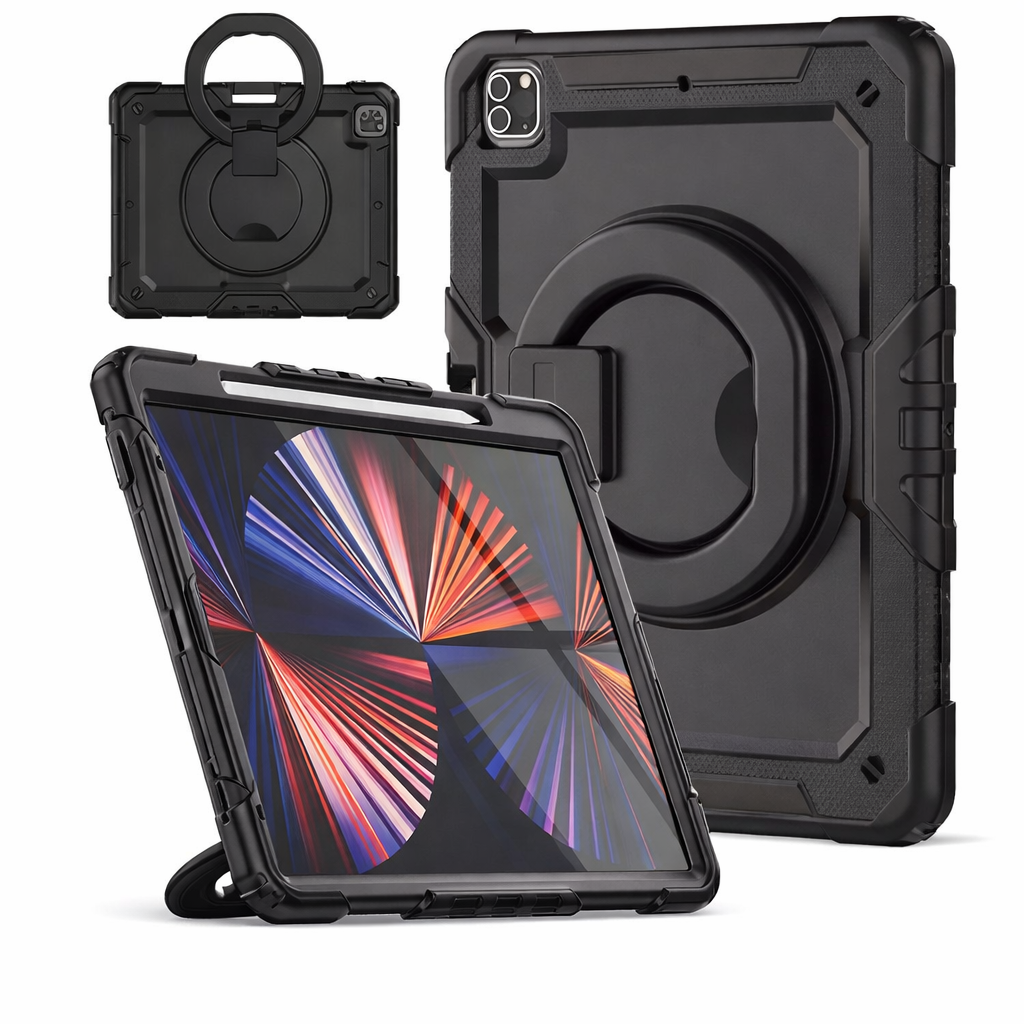 Heavy Duty Tablet Case – Black Folded Handle | Protective Case
