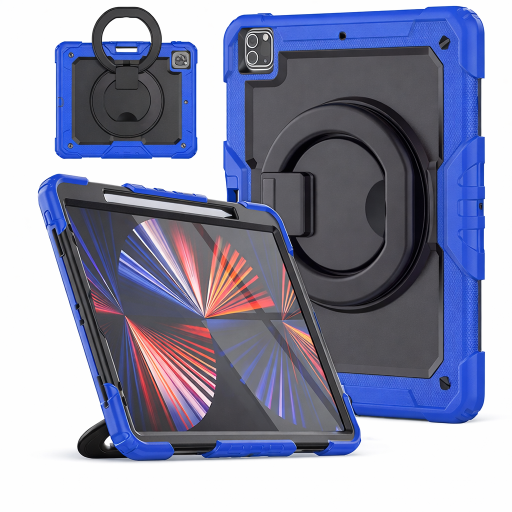 Heavy Duty Tablet Case – Blue Folded Handle | Protective Case