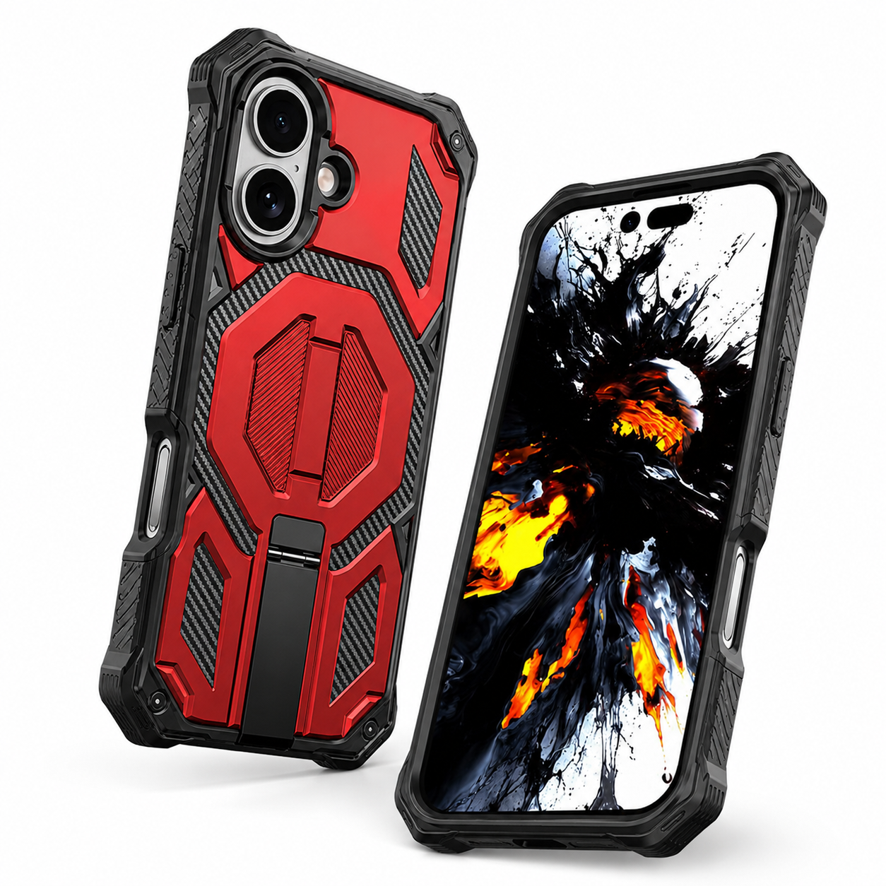 Rugged mobile cover for iPhone 17 with anti-slip grip and drop protection