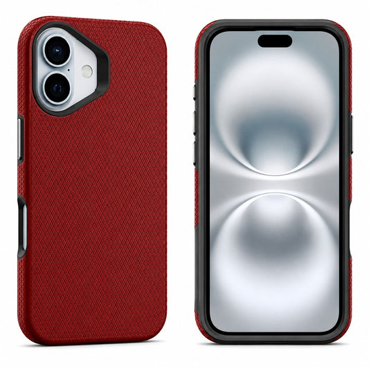  Red iPhone 17 Case, Triangle Phone Case, Shockproof Protective Cover, MagSafe Compatible Case