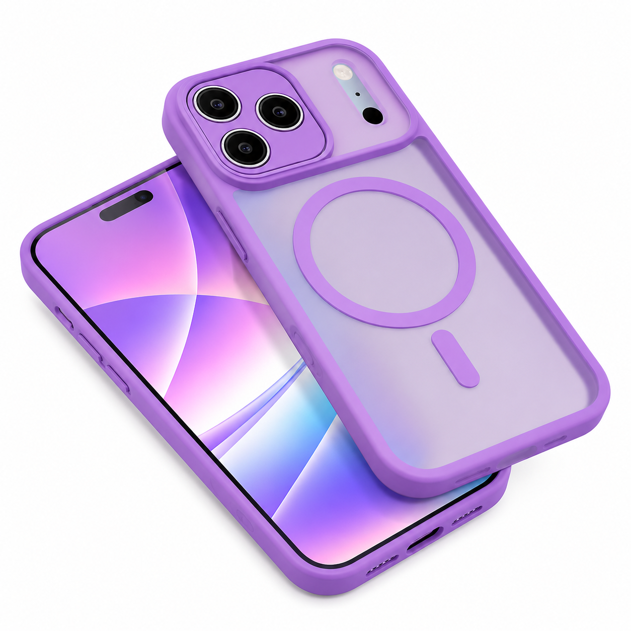 Slim Light Purple iPhone 17 Pro Max Case, Military Grade Phone Case, Impact Resistant Mobile Cover.