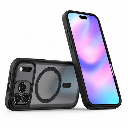 Black MagSafe Phone Case, Premium iPhone 18 Pro Max Case, Drop Protection Case.