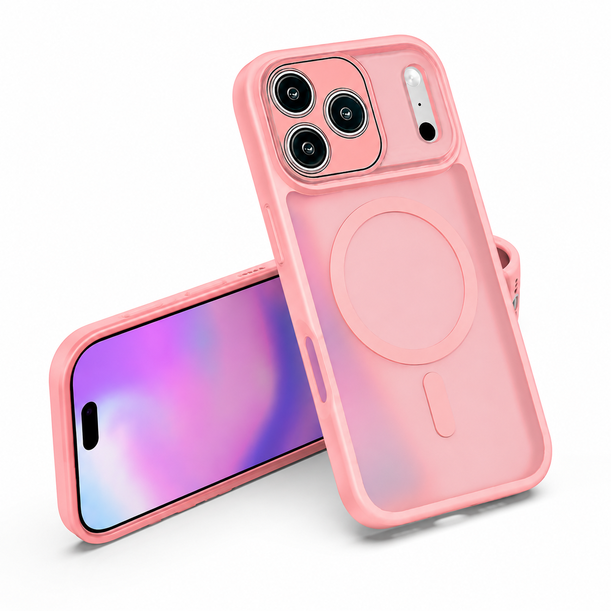 Apple iPhone 17 Pro Max Cover, Rose Gold Magnetic Phone Case, Shockproof Mobile Cover.
