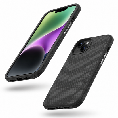 Black Triangle Geometric iPhone 15 Case Shockproof Phone Cover