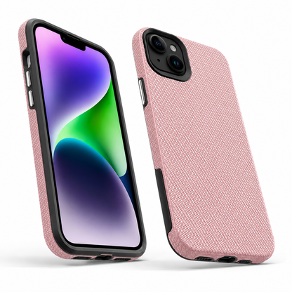 Rose Gold Triangle Geometric iPhone 15 Case Shockproof Phone Cover