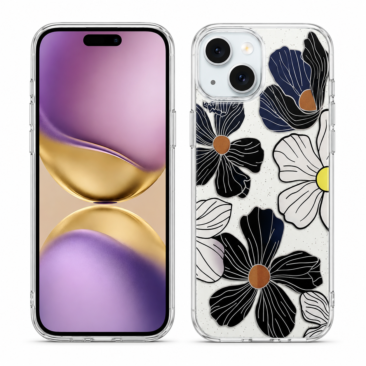 MagSafe Floral Fusion Case for Apple iPhone 15 with Floral Design