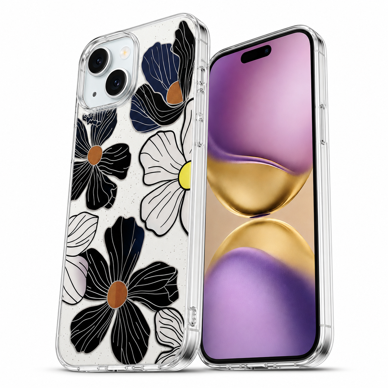 Apple iPhone 15 Floral MagSafe Case Slim Shockproof Mobile Cover