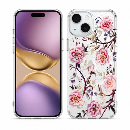 Apple iPhone 15 Floral MagSafe Case Slim Shockproof Mobile Cover