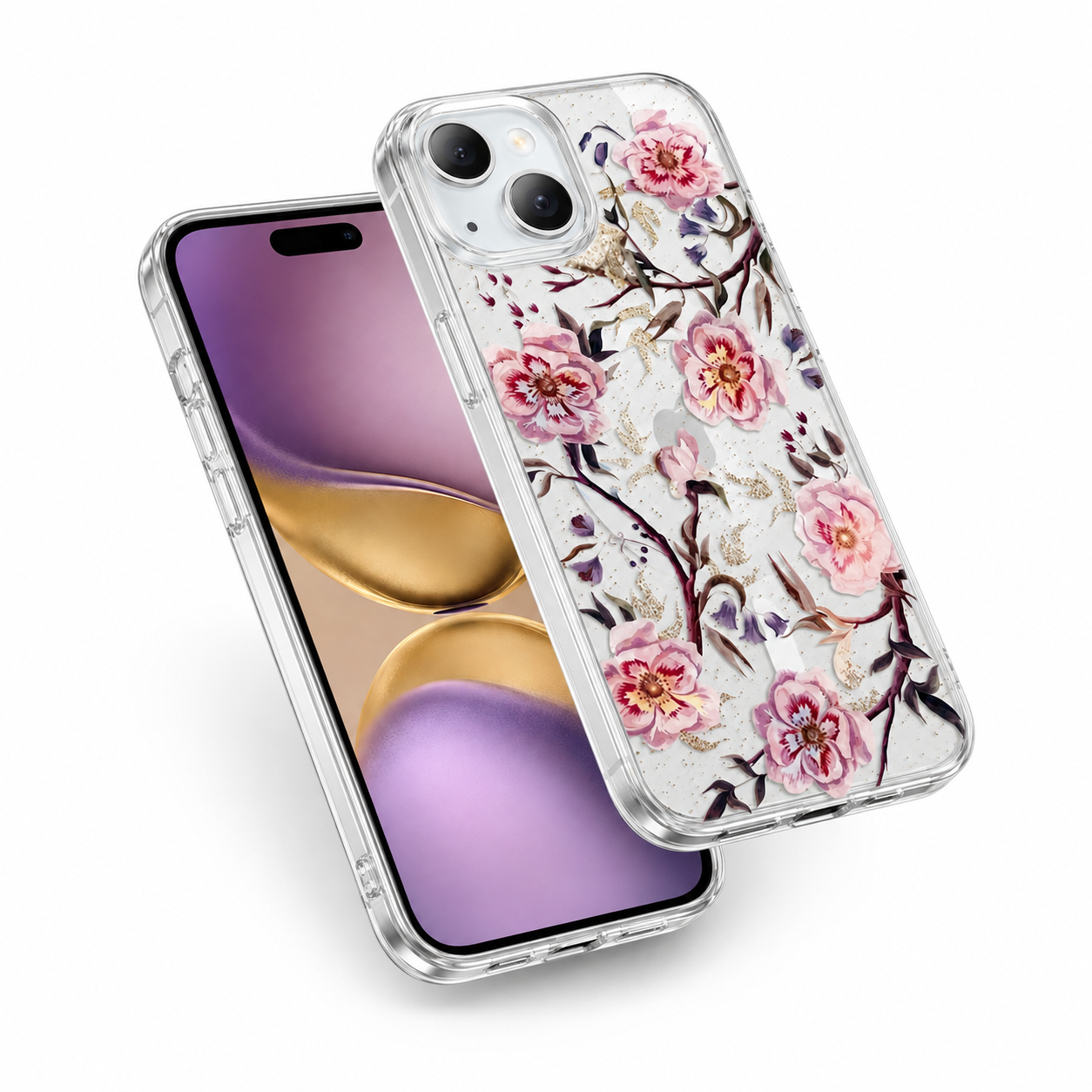 Apple iPhone 15 MagSafe Floral Case Protective Phone Cover