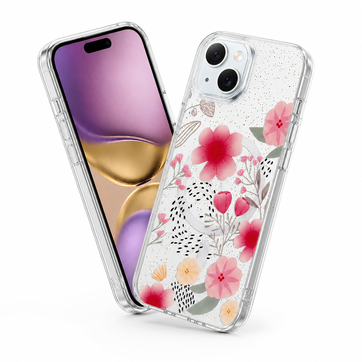 Apple iPhone 15 MagSafe Floral Case Protective Phone Cover
