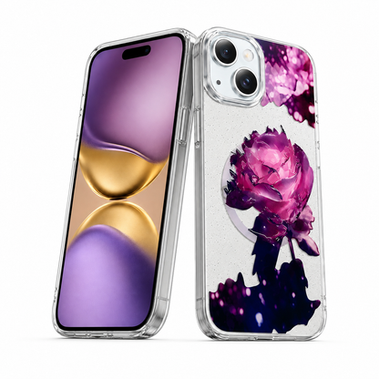 Floral Fusion MagSafe iPhone 13 Case with Wireless Charging Support